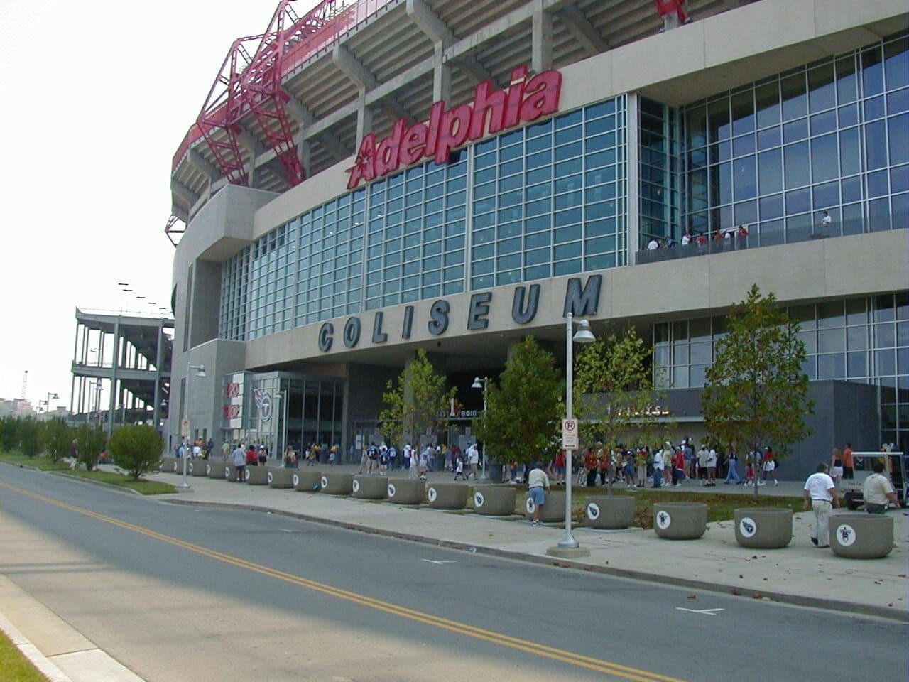 Nissan Stadium, home of the Tennessee Titans, formerly Adelphia Coliseum