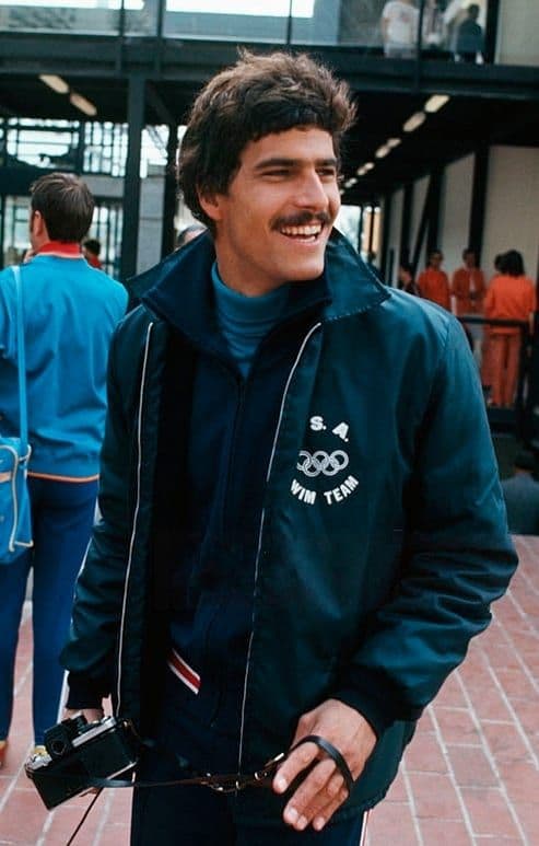 Mark Spitz in USA Olympic team apparel, 1972